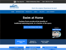 Tablet Screenshot of fastlanepools.com.au